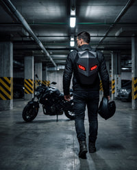 LED Eyes Hard-Shell Helmet Backpack