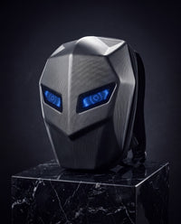 LED Eyes Hard-Shell Helmet Backpack