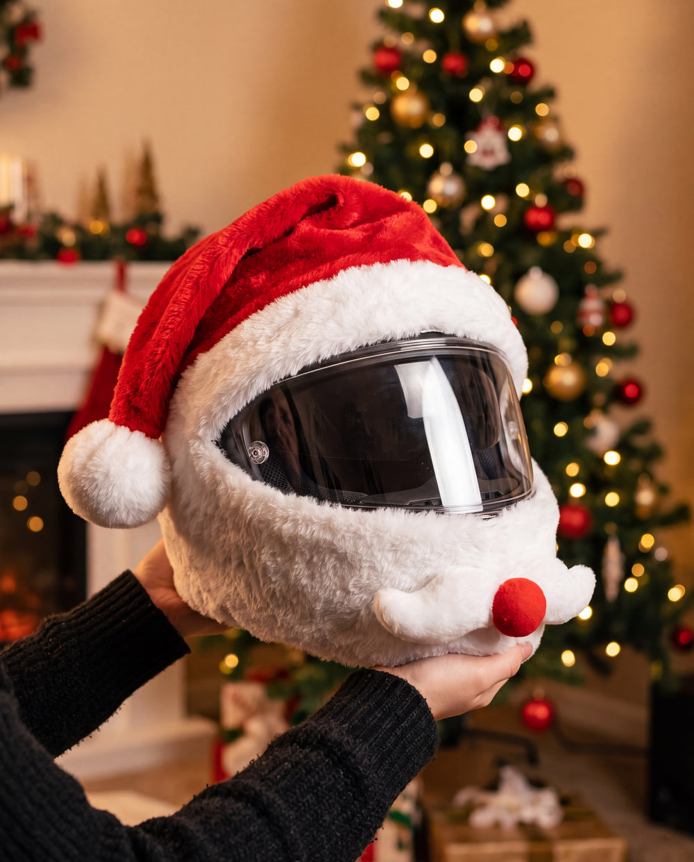 LidBuddy Plush Christmas Helmet Cover