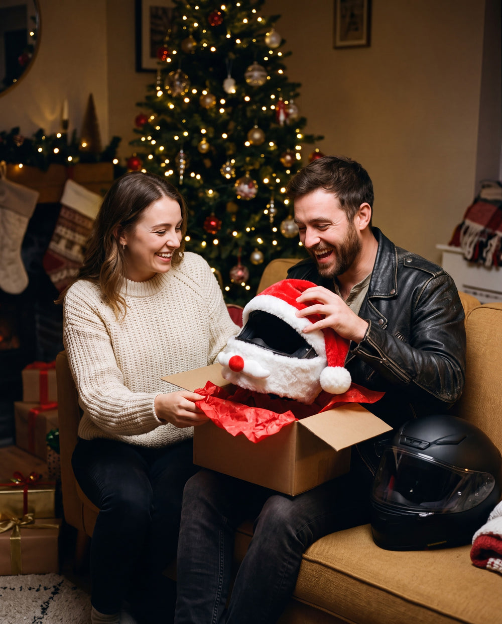 LidBuddy Plush Christmas Helmet Cover